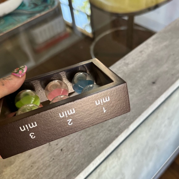 NEW Tripple hour glass with multicolored sand - Picture 5 of 7